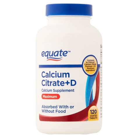 Equate Calcium Supplement 120 Ct - Walmart.com - Walmart.com