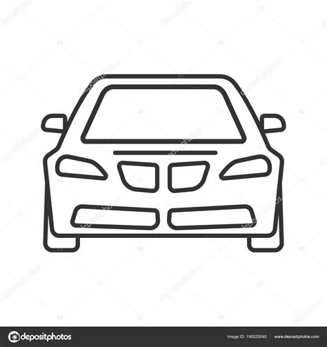 Car Front View Drawing at PaintingValley.com | Explore collection of Car Front View Drawing