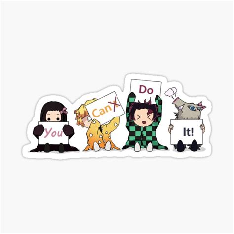 "You Can Do It! " Sticker for Sale by Nyaaki | Redbubble