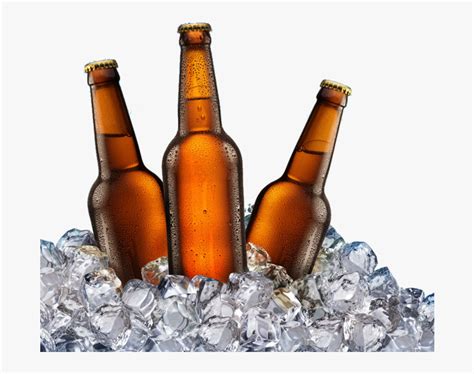 Beer Bottles On Ice Png - Cold Beer Bottle Png, Transparent Png - kindpng