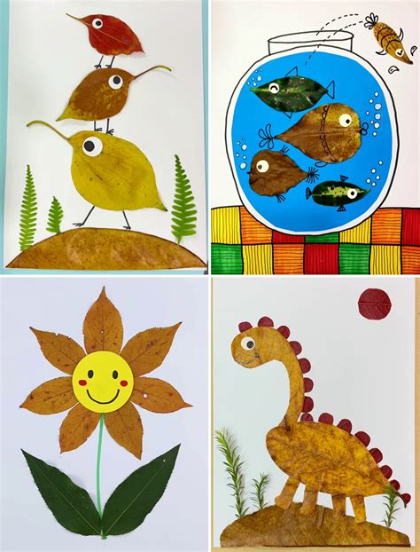 Beautiful Leaf Craft Ideas for Kids - Leaf Art | Stunning Leaf Crafts for Kids to Make 🍁🍂 | By ...