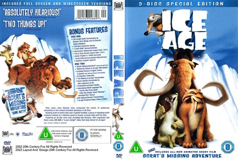 Ice Age (2002) DVD Cover UK (2023 Reprint) by aodhan1906 on DeviantArt