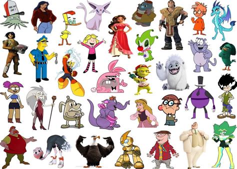 Click the 'E' Cartoon Characters III Quiz - By ddd62291