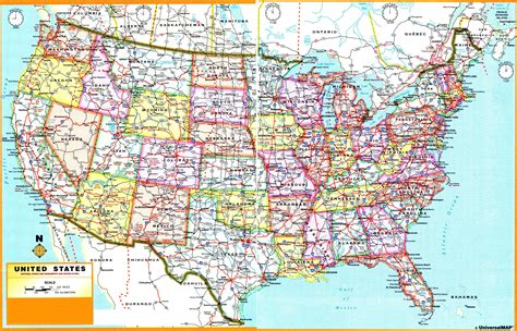 Usa Map With Cities And Towns - United States Map