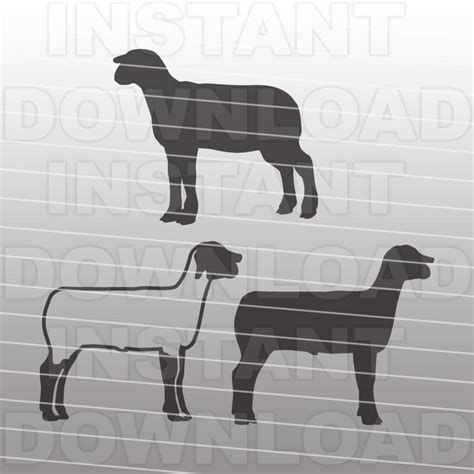 Show Sheep Svg,livestock SVG File,cutting Template-vector Clip Art for ...