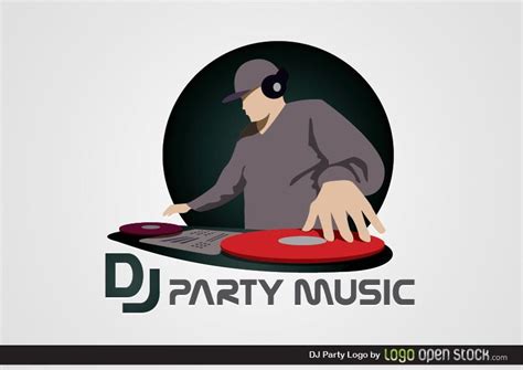 DJ Party Logo Vector Download