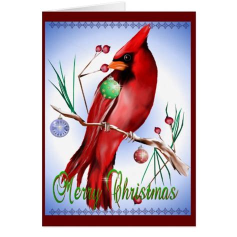 Cardinal Christmas Cards, Cardinal Christmas Card Templates, Postage ...