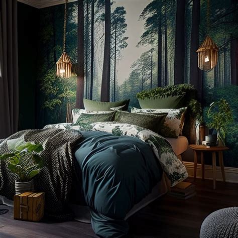 23 Forest-Themed Bedroom Ideas For Creating A Relaxing Oasis - hausvibe