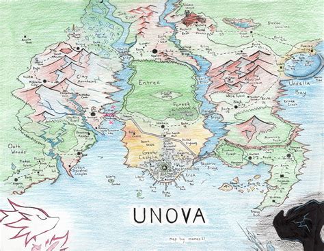 Pokemon: Unova Region Map by mamep21 on DeviantArt