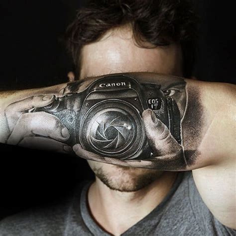 80 Camera Tattoo Designs For Men - Photography Ink Ideas