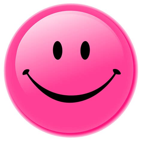 pink smiley face - Clip Art Library