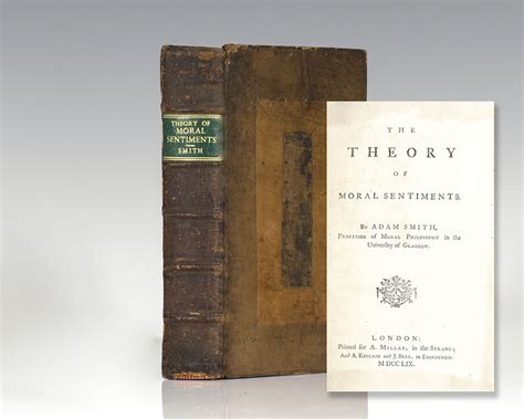 The Theory of Moral Sentiments Adam Smith First Edition