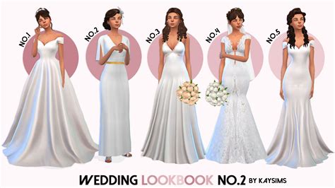 Wedding lookbook sims 4 | Sims 4 wedding dress, Sims, Sims 4 dresses