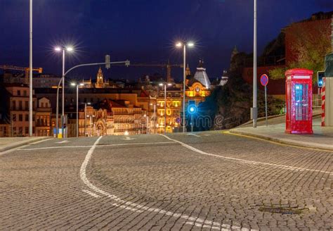 Porto. Night Street in the Old Town. Stock Photo - Image of tourist, reflection: 115893854