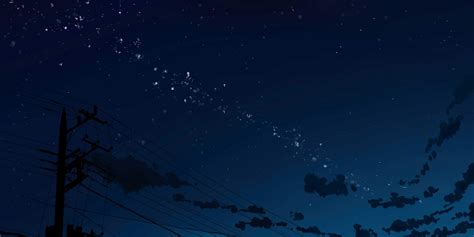 anime night sky wallpaper Night sky with cloud anime wallpapers ...