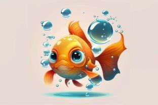 Goldfish Cute Clipart Graphic by Poster Boutique · Creative Fabrica