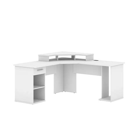 Bestar Hampton L-Shaped Corner Gaming Desk - White | The Home Depot Canada