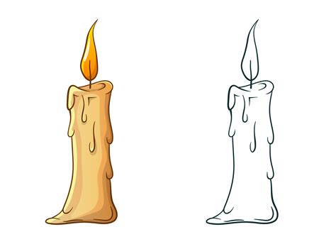 Candle clipart vector design illustration isolated on white background 5133038 Vector Art at ...