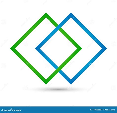 Abstract Square Shaped Business Logo Design Stock Vector - Illustration of shaped, design: 157656687