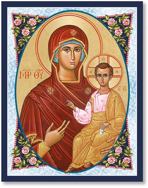 Blessed Virgin Mary Icons: Byzantine Madonna Icon | Monastery Icons