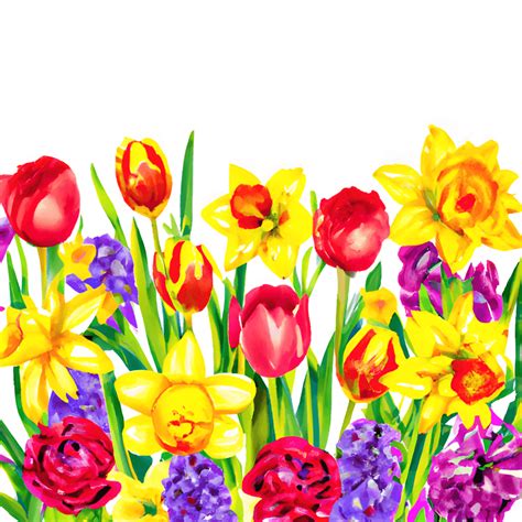 Installeren atmosfeer Verstenen spring flower border clip art free ...