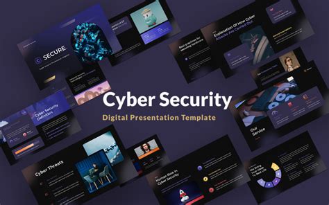 Secure Cyber Security Powerpoint Template - TemplateMonster