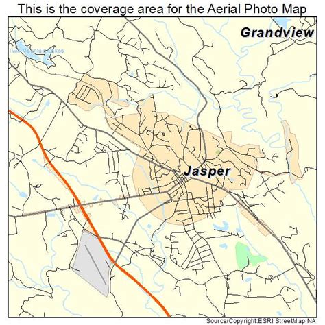 Aerial Photography Map of Jasper, GA Georgia