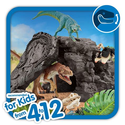 Dinosaur Set with Cave Playset - Entertainment Earth