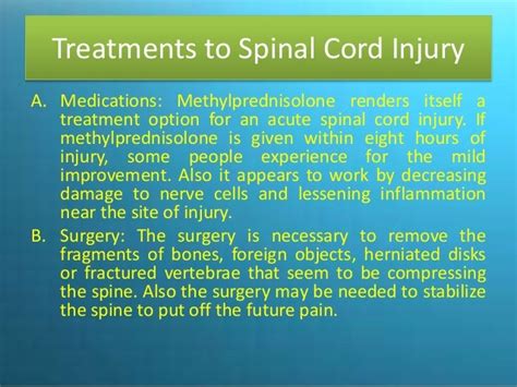 Spinal cord injury & treatment