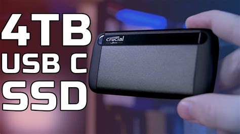 4TB USB C SSD! Crucial X8 4TB Review - YouTube