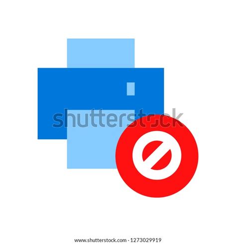 Printer Error Icon Stock Vector (Royalty Free) 1273029919 | Shutterstock