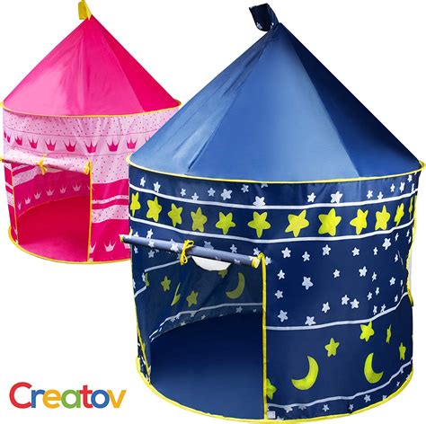 Amazon.com: Creatov Kids Tent Toy Prince Playhouse - Toddler Play House Blue Castle for Kid ...