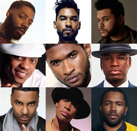 Who are your favorite male R&B singers? Here's a collage of the ones I listen to the most : r/rnb