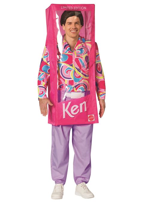 Officially Licensed Barbie Ken Box Costume for Adults