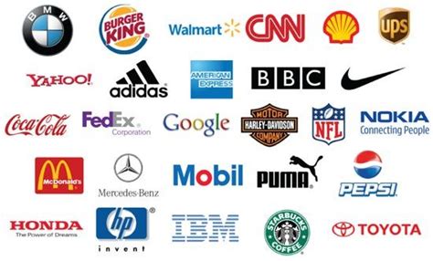 Famous Company Logos With Names