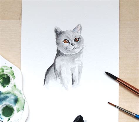 How to Draw and Paint a Cat with Watercolour - Watercolour Workshop