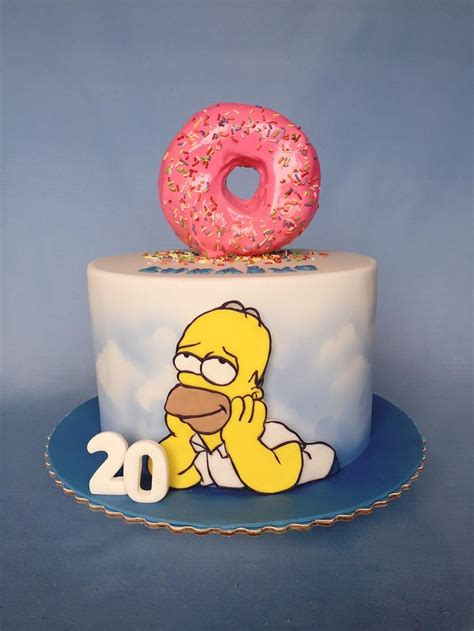 Homer Simpson cake - Decorated Cake by Layla A - CakesDecor