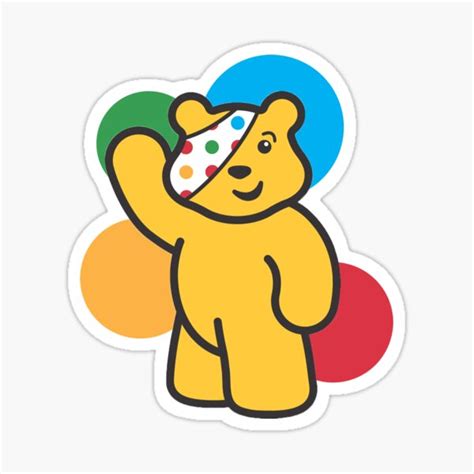 "Pudsey - Children in Need Pudsey Bear Sticker" Sticker for Sale by Azeddine5 | Redbubble