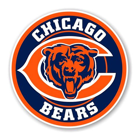 Chicago Bears Round Decal | Etsy