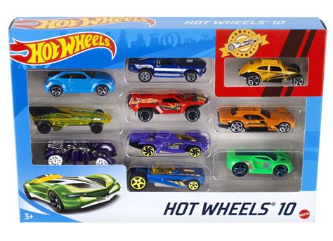 Buy Hot WheelsBasic Cars, 10 Hot Wheels Car in 1 Pack 54886 Online at ...