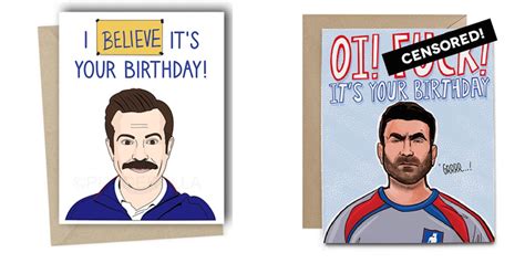 These 'Ted Lasso' Birthday Cards On Etsy Reference The 'Believe' Sign