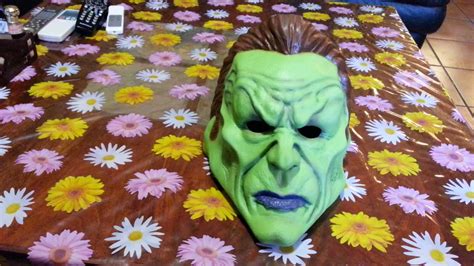 Dorian Villain Latex Mask From The Mask Jim Carrey - YouTube