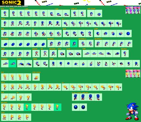 Sonic The Hedgehog 2 Custom Sprite Sheet by CartoonsAnimate22 on DeviantArt