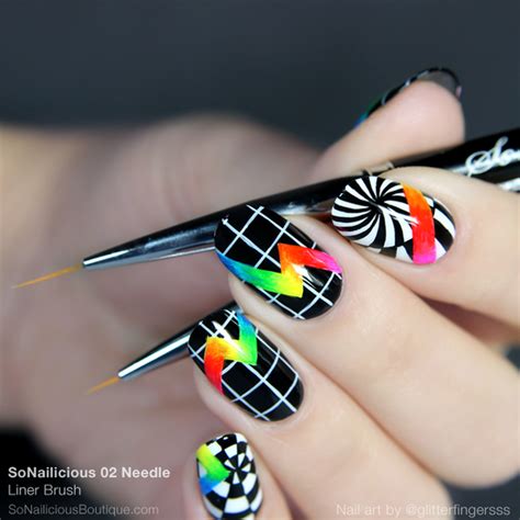 The SoNailicious Brush #2 NEEDLE - Liner Nail Art Brush - SoNailicious Boutique