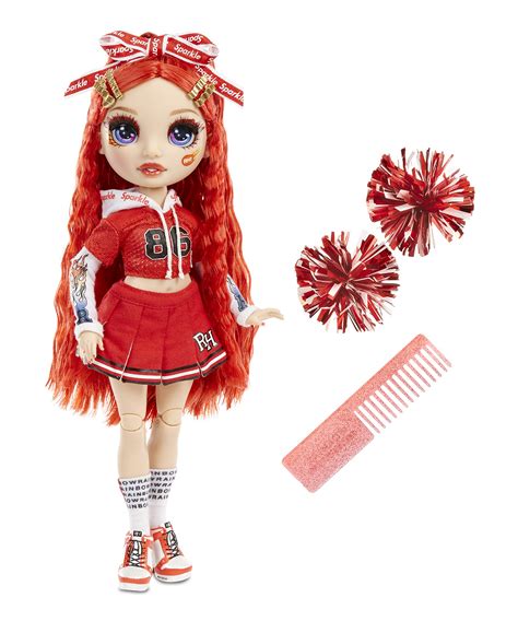 Buy Rainbow High Cheer Fashion Doll - Luxoriöse Outfits, Pompons & Cheerleader Puppe - Ruby ...