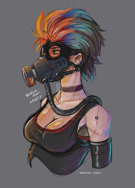 Gas Mask Girl by WMDiscovery93 on DeviantArt