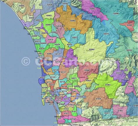 San Diego Zip Codes - San Diego County, CA Zip Code Map