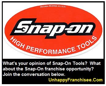 SNAP-ON FRANCHISE Pros & Cons of Being a Snap-on Dealer