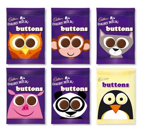 My Owl Barn: Cadbury Chocolate Buttons: Packaging