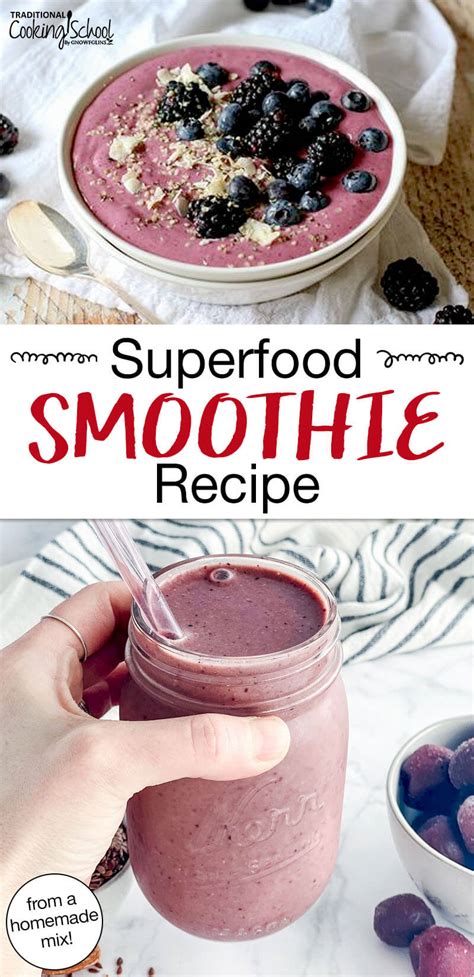 Superfood Smoothie Recipe ...From A Homemade Mix!